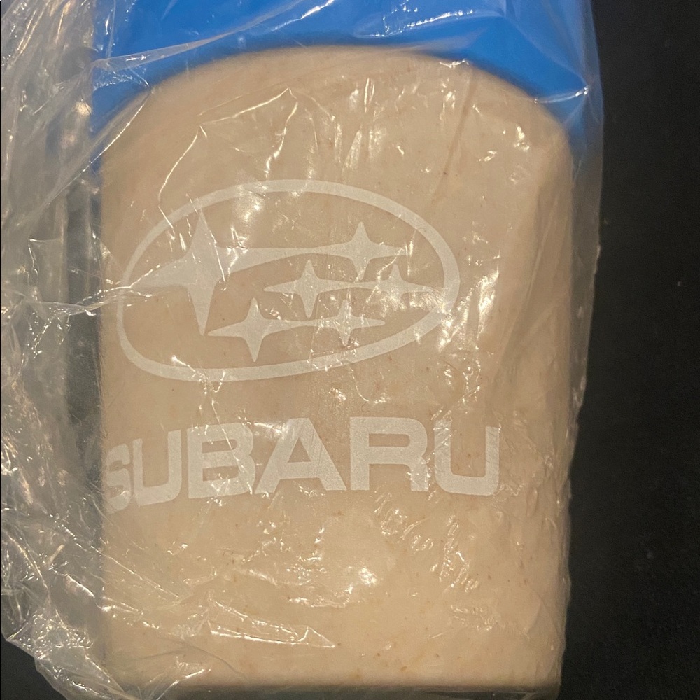 New Subaru Beige Travel Cup with Bright Blue Grip excellent for on the GO - Picture 6 of 6